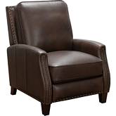 Melrose Manual Recliner in Ashford Walnut Brown Leather